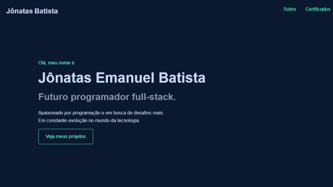 Portfólio Screenshot